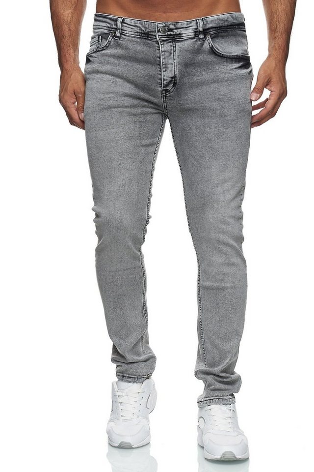 Reslad Stretch-Jeans Reslad Jeans Herren Slim Fit Basic Herren-Hose Jeanshose Männer Jeans Stretch Denim Jeans-Hose Slim Fit