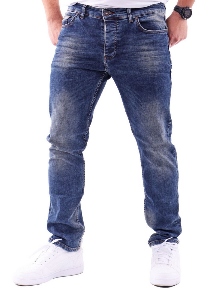 Reslad Stretch-Jeans Reslad Jeans-Herren Slim Fit Basic Style Stretch-Denim Jeans-Hose Stretch Jeans-Hose Slim Fit