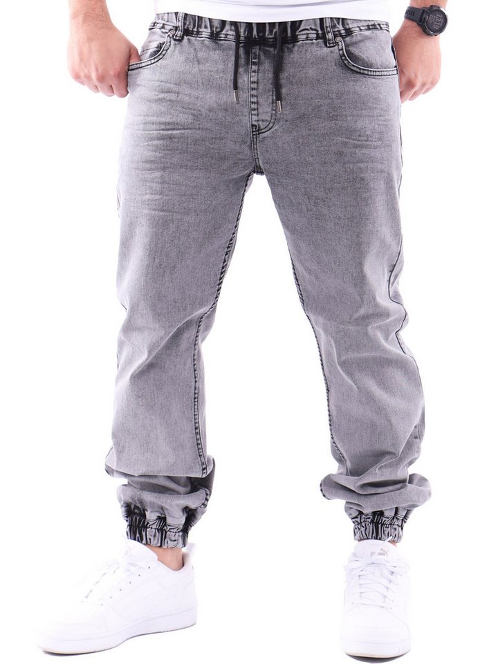 Reslad Stretch-Jeans Reslad Used Look Jeans-Herren Slim Fit Jogging-Hose RS-2073 Stretch Jogging-Denim Slim Fit