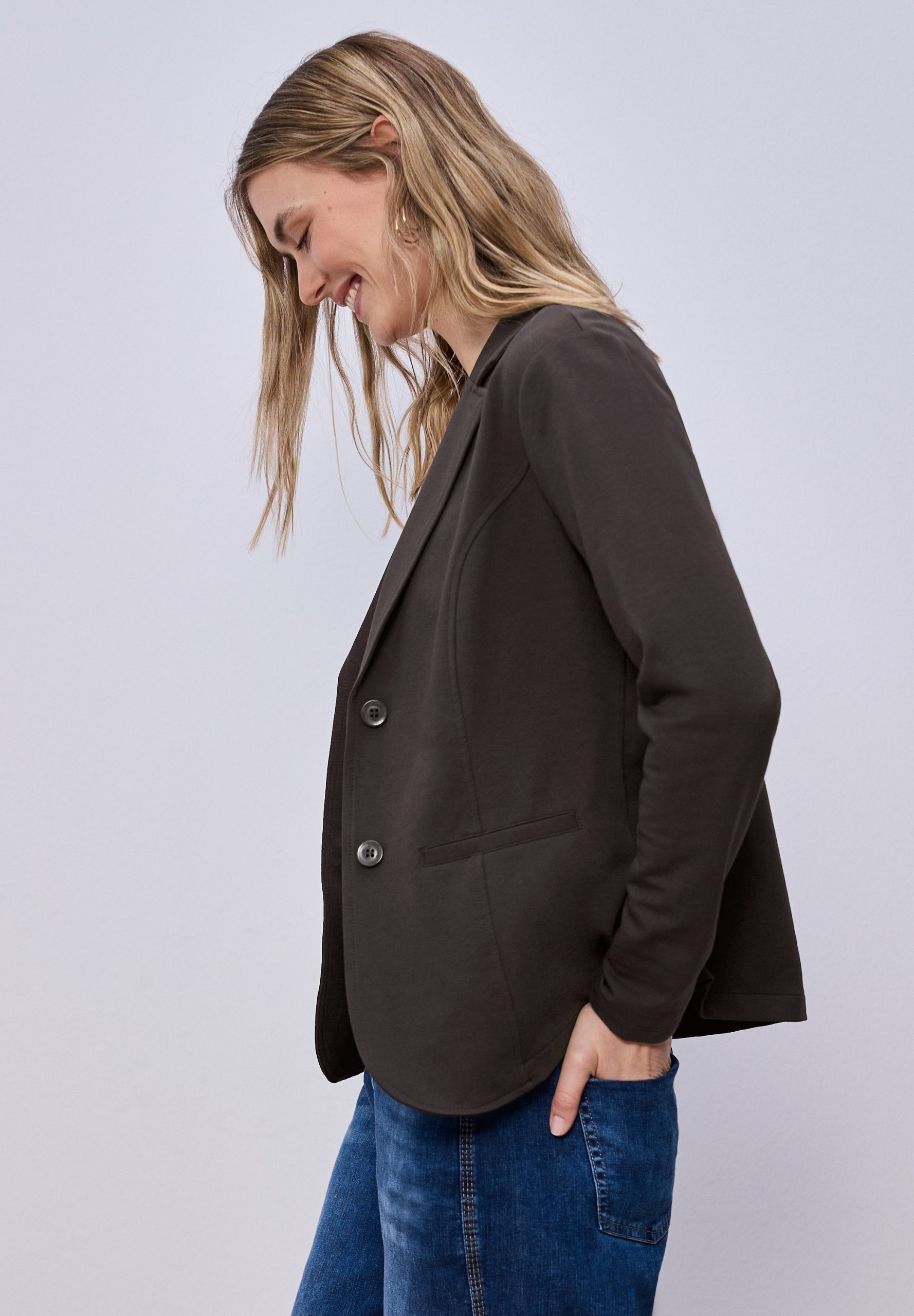 STREET ONE Sweatblazer im soften Baumwoll-Mix