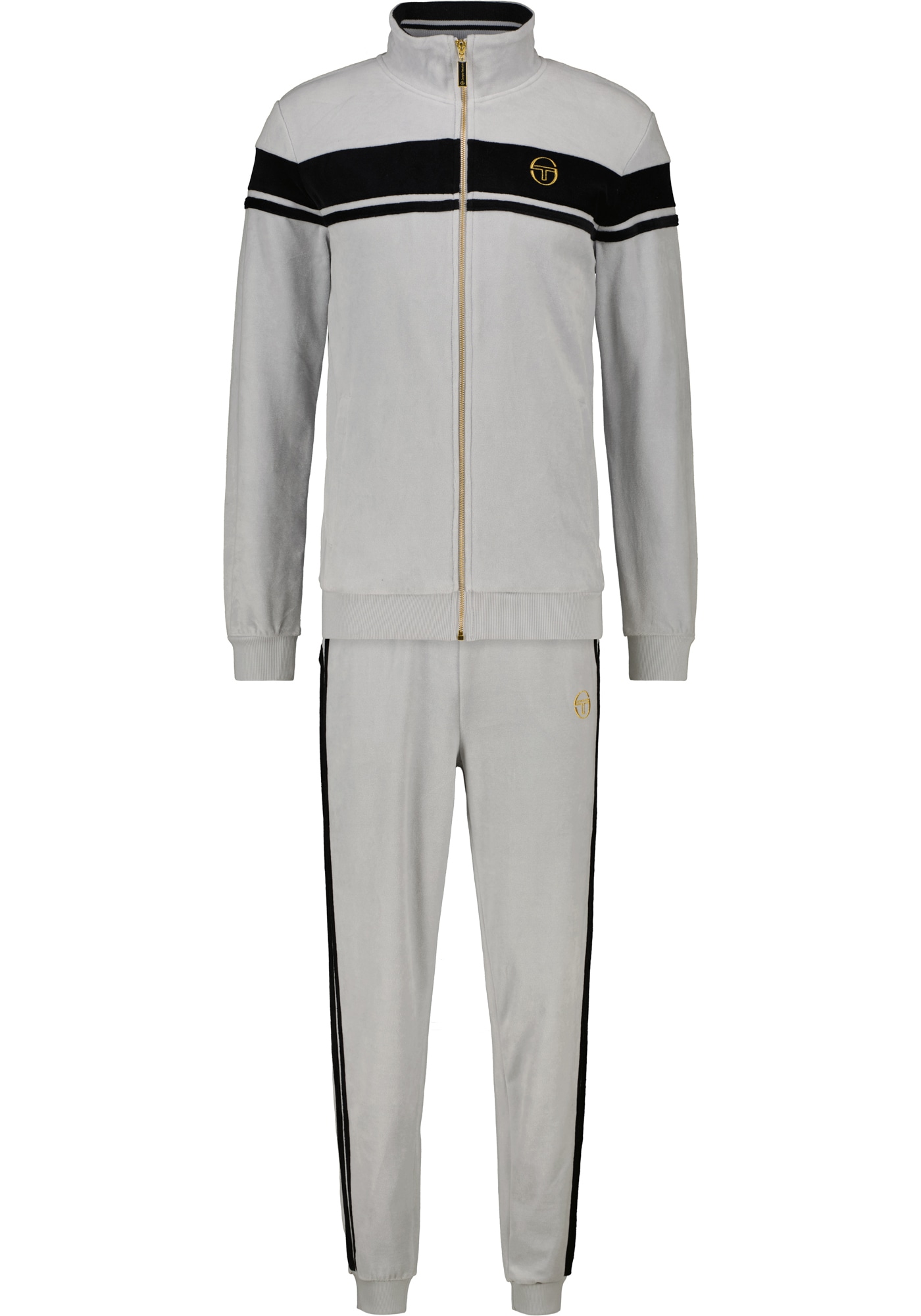 Sergio Tacchini Trainingsanzug "DAMARINDO VELOUR TS Herren" Trainingsanzug Herren, Tracksuit, Velour, Outdoor, Jogging, Streetwear