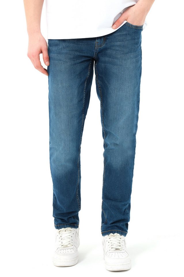 Smith & Solo Stretch-Jeans Hosen, Jeans Herren Slim Fit, Jeanshose 5-Pocket Design, Schmale Jeans, Slimfit