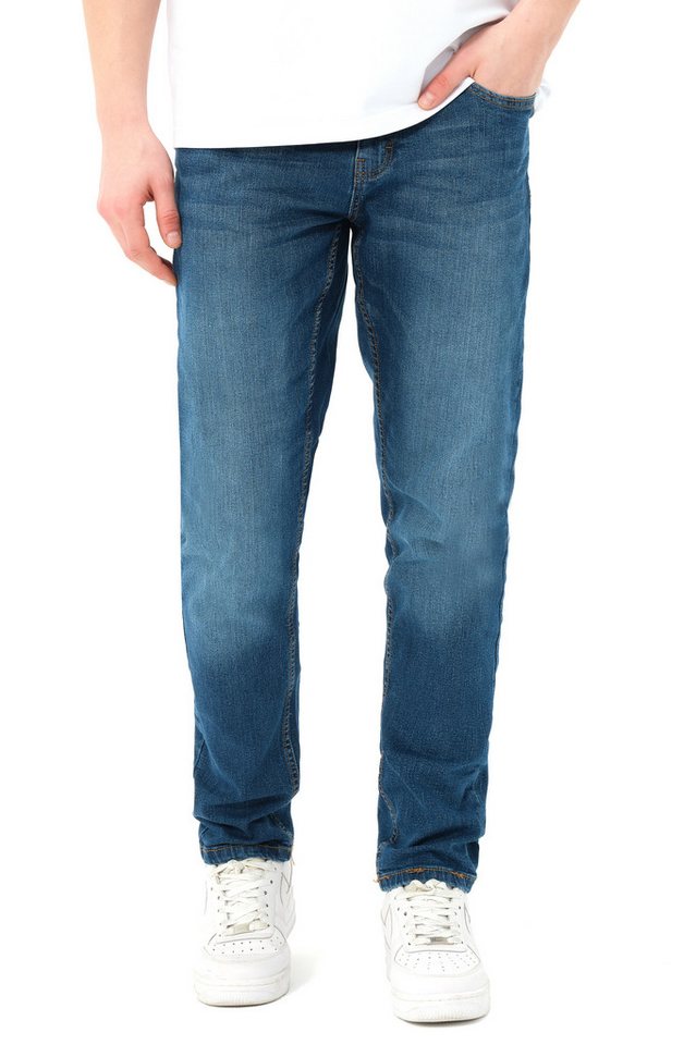 Smith & Solo Stretch-Jeans Hosen, Jeans Herren Slim Fit, Jeanshose 5-Pocket Design, Schmale Jeans, Slimfit