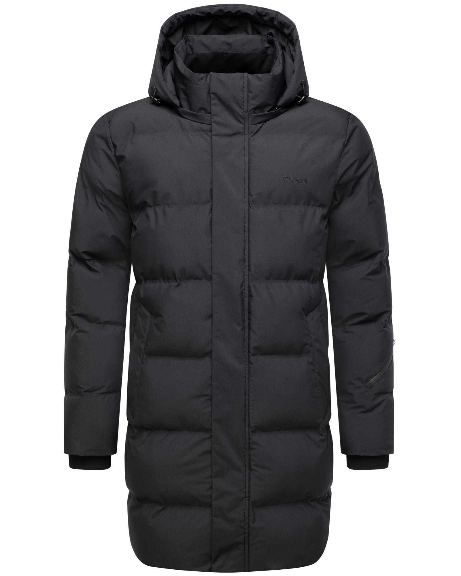 Stone Harbour Steppmantel "Thadeek XX" Warmer Mantel mit abnehmbarer und verstellbarer Kapuze