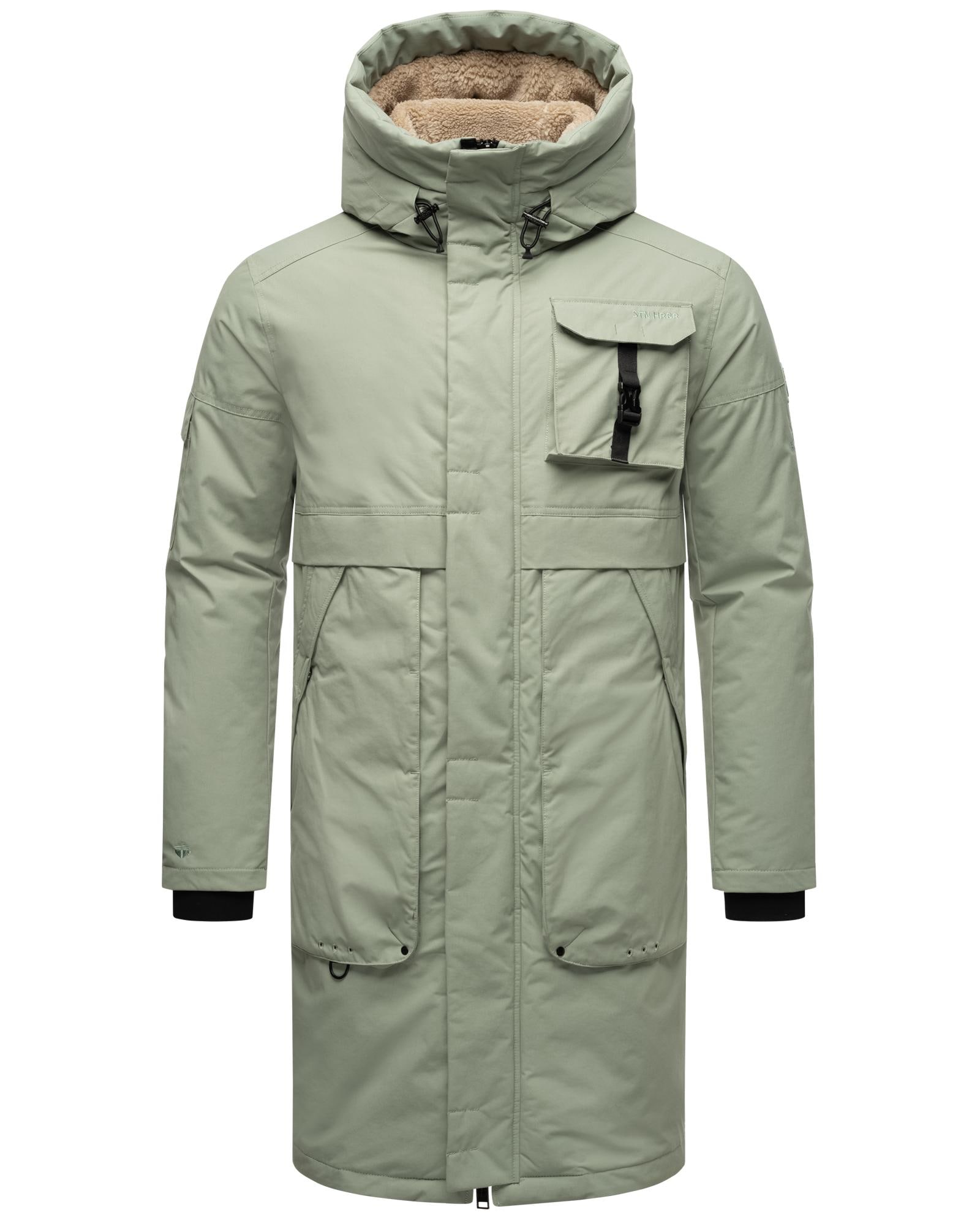 Stone Harbour Wintermantel "Cyriaan XX" Langer Herren Winterparka mit großen Eingrifftaschen