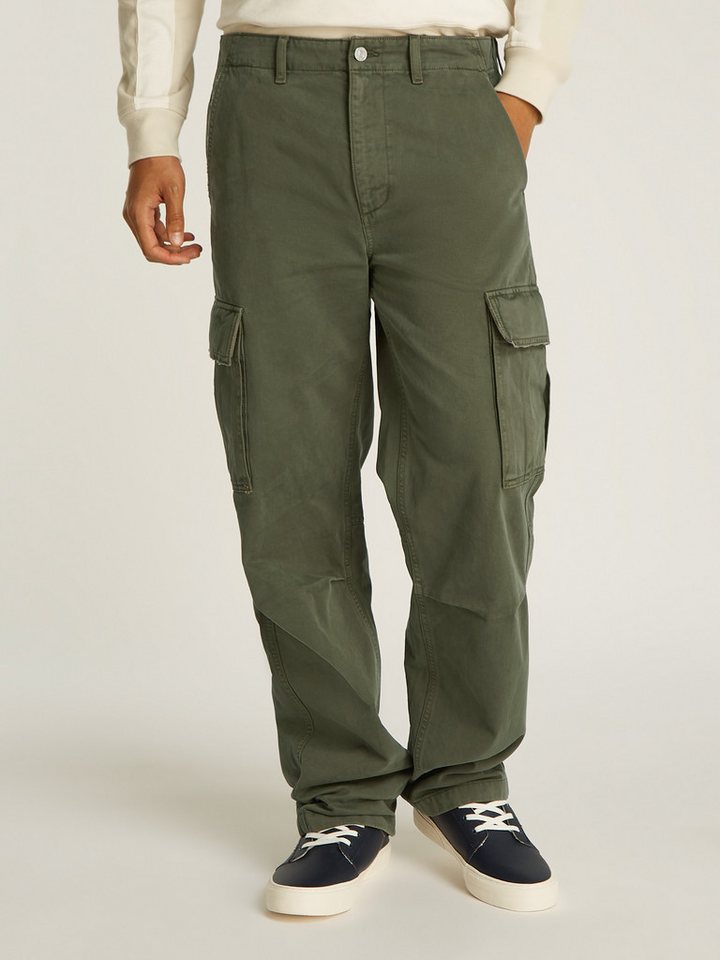 Tommy Jeans Cargohose TJM JAIMIE COTTON CARGO mit Kniefalten