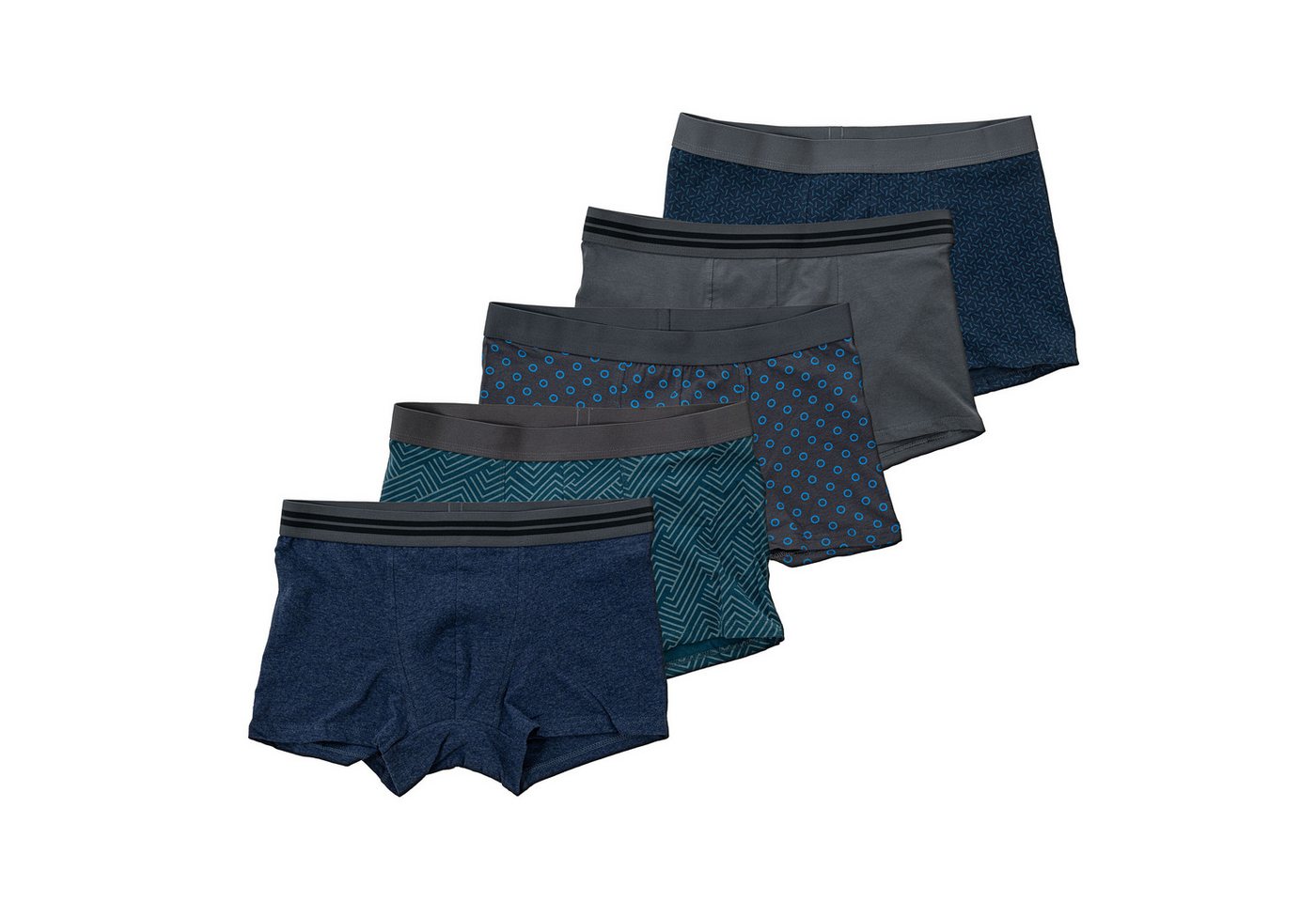 UP2FASHION Boxershorts Herren Boxershorts 5er-Set, Klassische Retropants aus 95% Baumwolle (5er-Pack) Bequeme & Moderne Unterwäsche für Männer