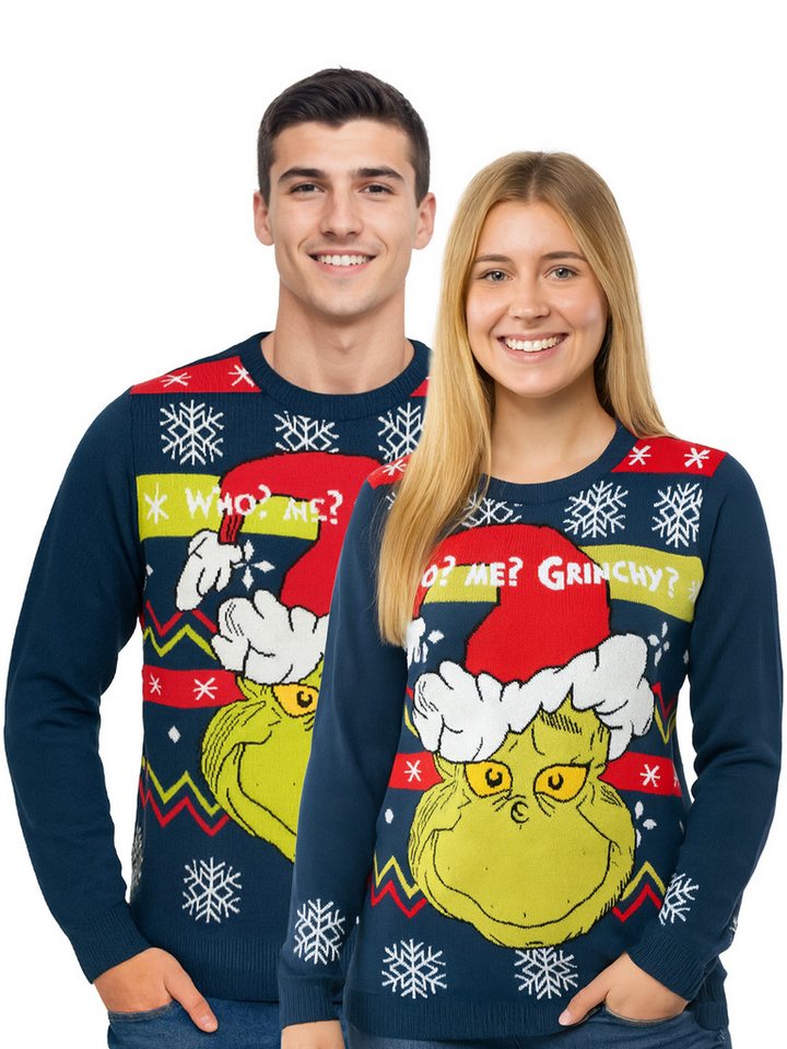 United Labels® Weihnachtspullover The Grinch Weihnachtspullover Grinchy? Strick Ugly Christmas Sweater
