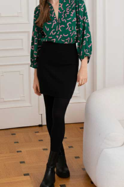 WiDDA Damen vegan Rock Jersey Basicita Schwarz