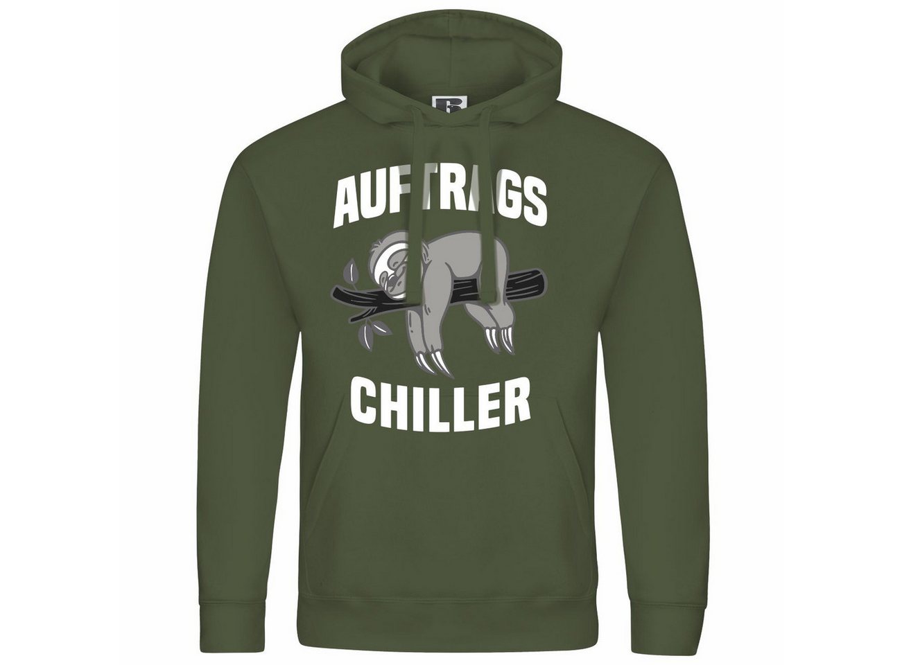 deinshirt Kapuzenpullover Herren Kapuzenpullover Auftrags Chiller Faultier Mit Print Motiv, Grafik