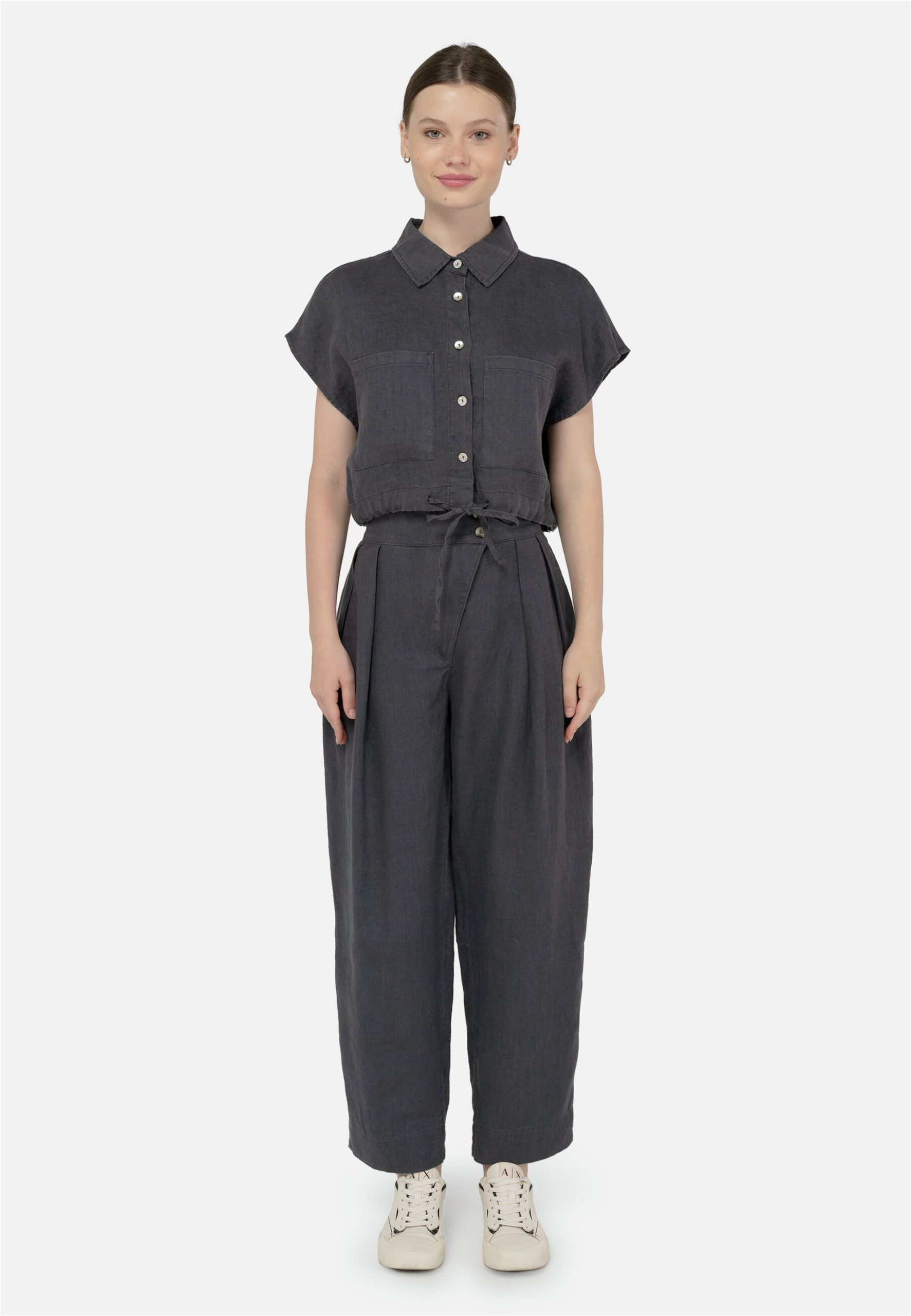 freshlions Klassische Bluse "Savannah" 1 Stk. mit lockerer Passform