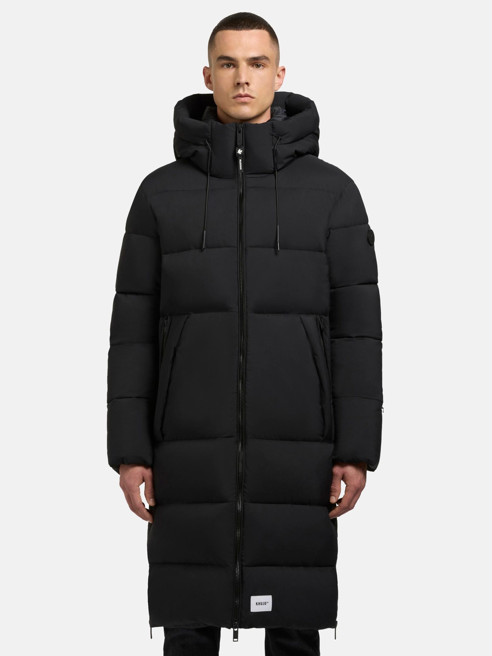 khujo Steppmantel "Rigo Matt-YM" Warmer Herren Puffermantel mit Rucksack-Trägern