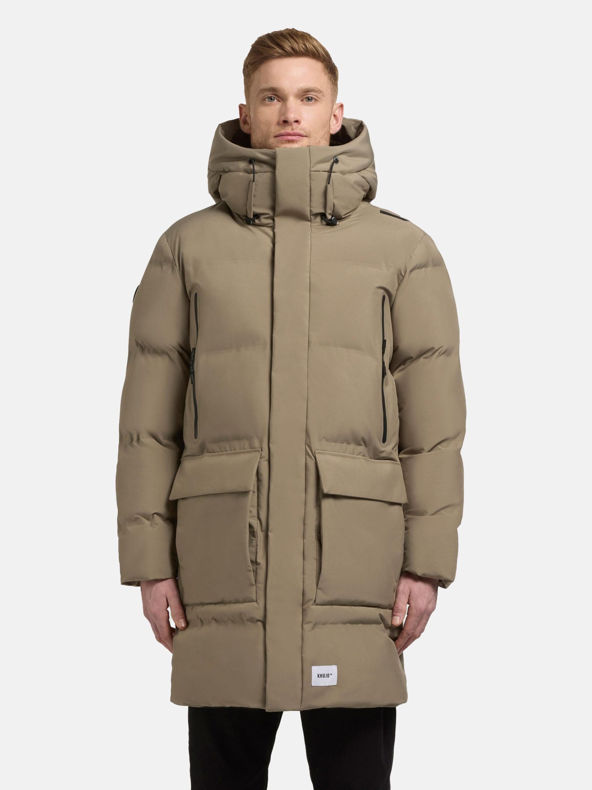 khujo Wintermantel "Winer3" Warmer gefütterter Mantel mit Kapuze