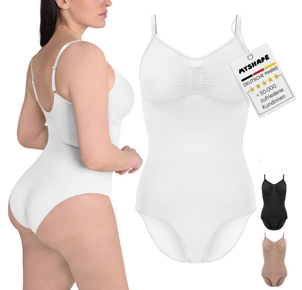 myshape Shaping-Body Bodysuit Shapewear Damen mit Slip - Bauchweg & Po-Lift Effekt