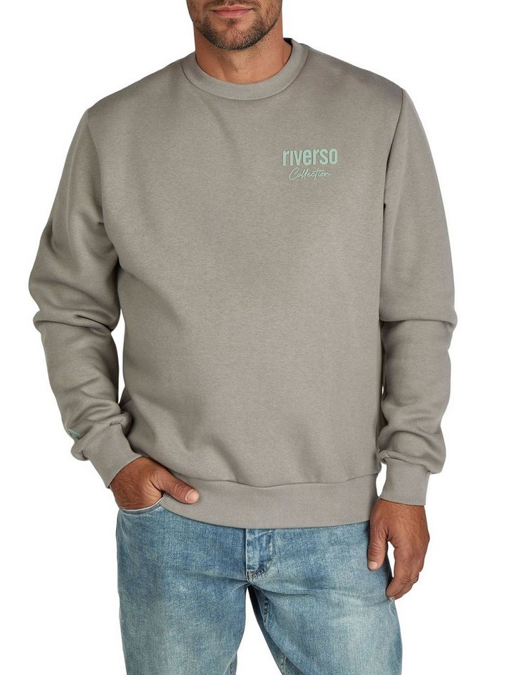 riverso Sweatshirt Herren Pullover RIVJamie Regular Fit Longsleeve Basic Essential