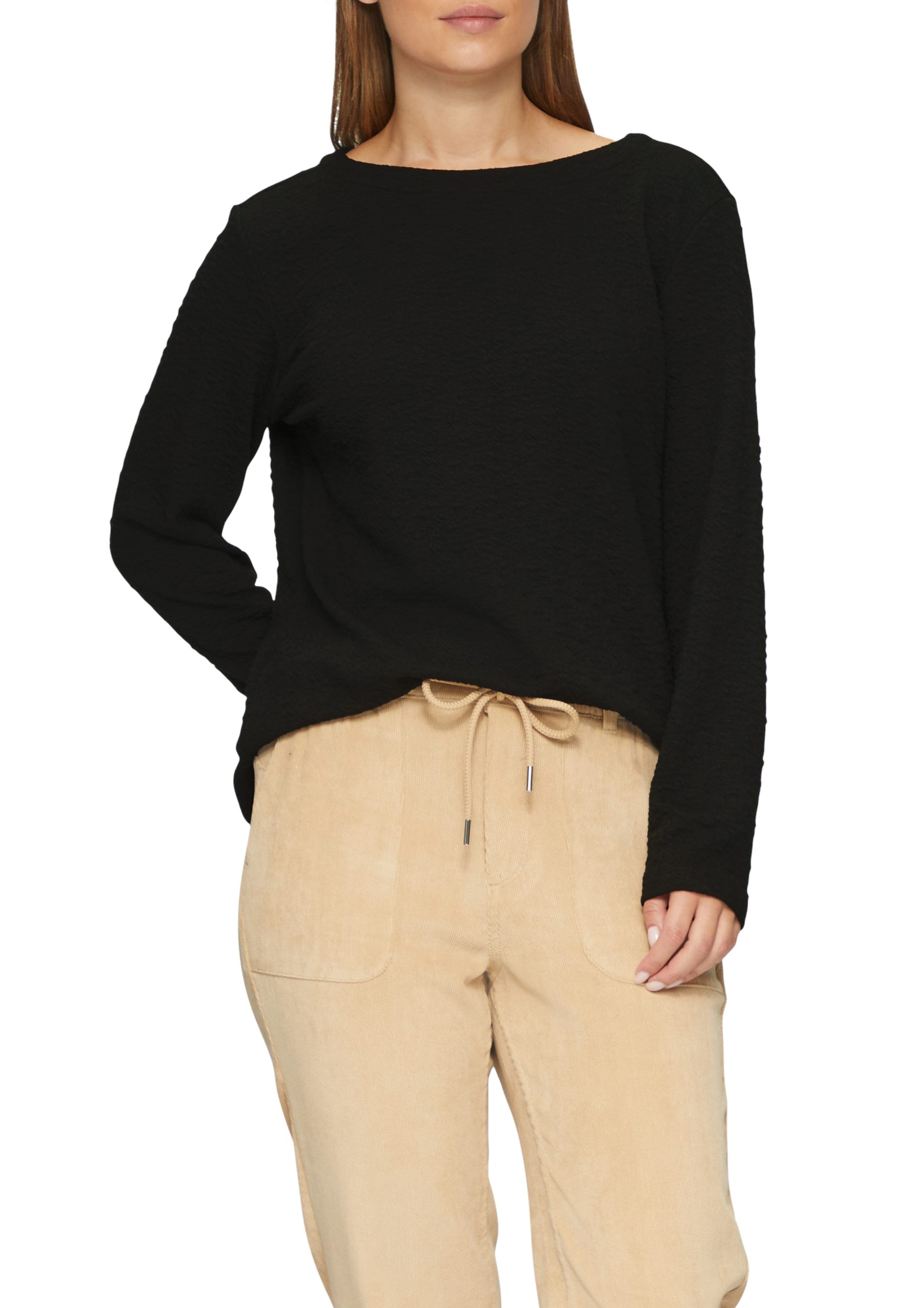 s.Oliver Longsweatshirt, mit Crinkle Optik