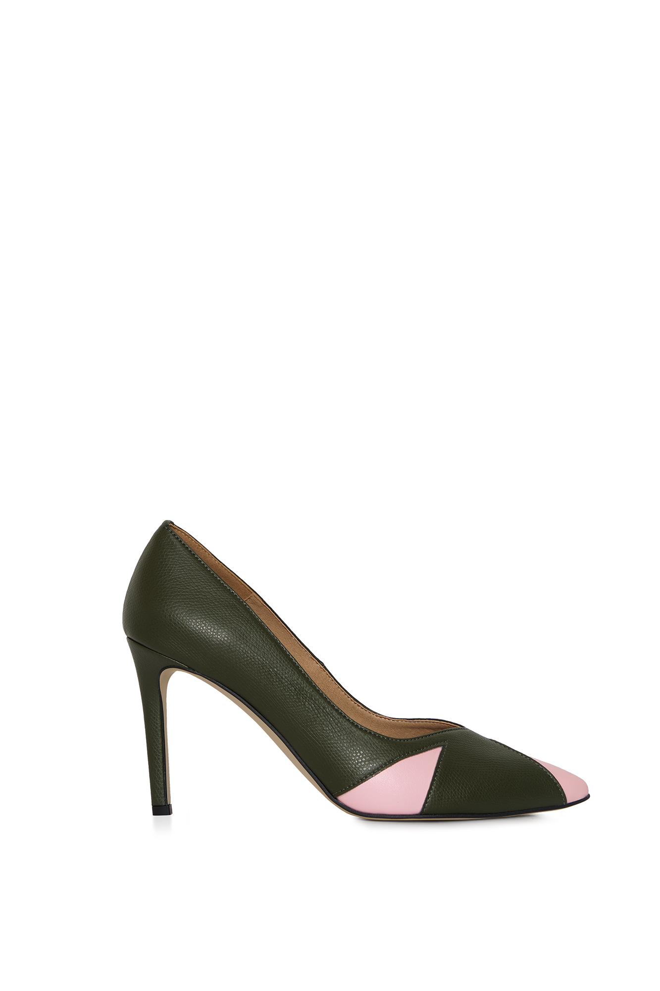 AGAZI Damen vegan Pumps Ivo Grün & Rosa