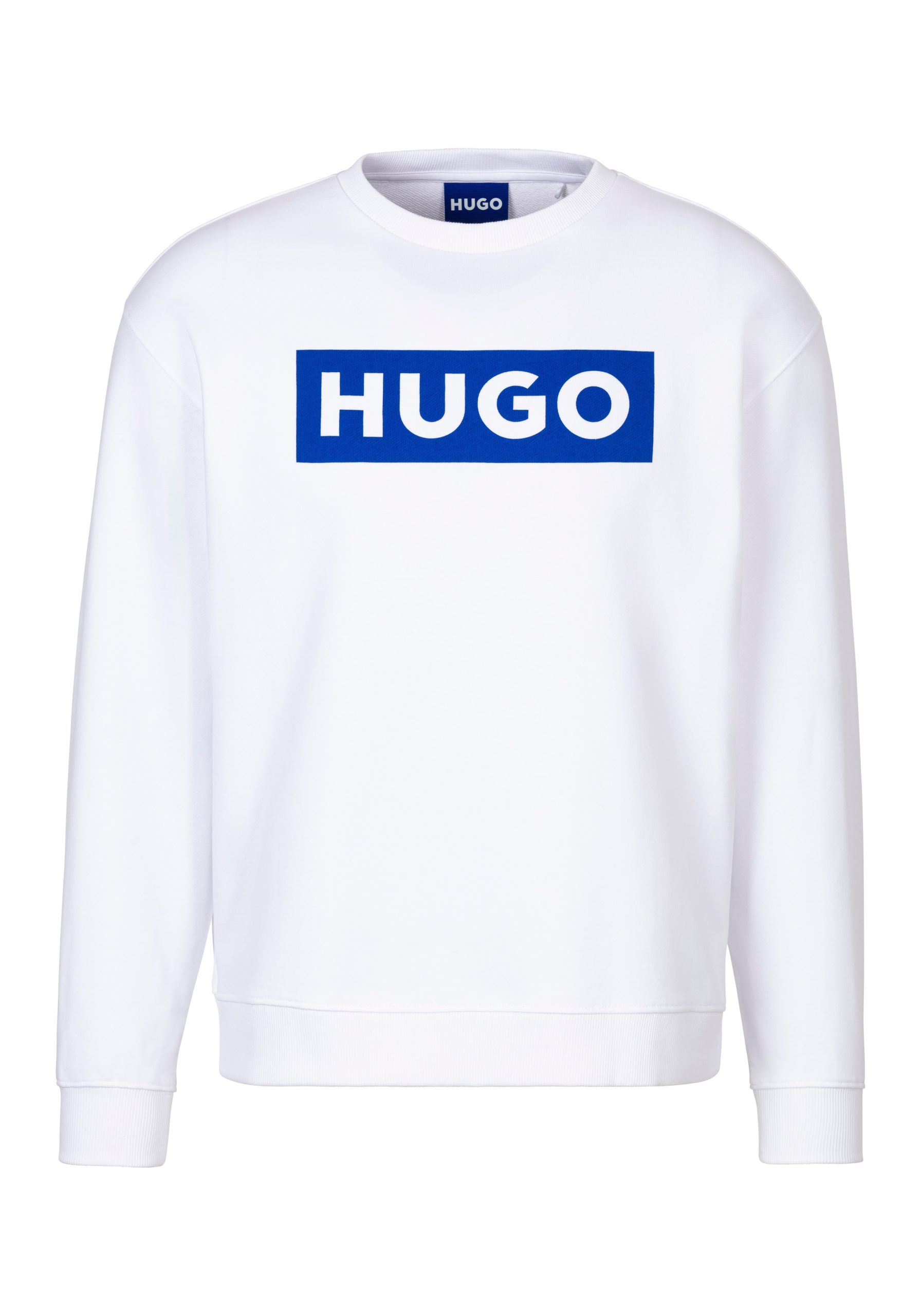 HUGO Blue Sweatshirt "Classic Crew", mit Frontprint, Relaxed Fit