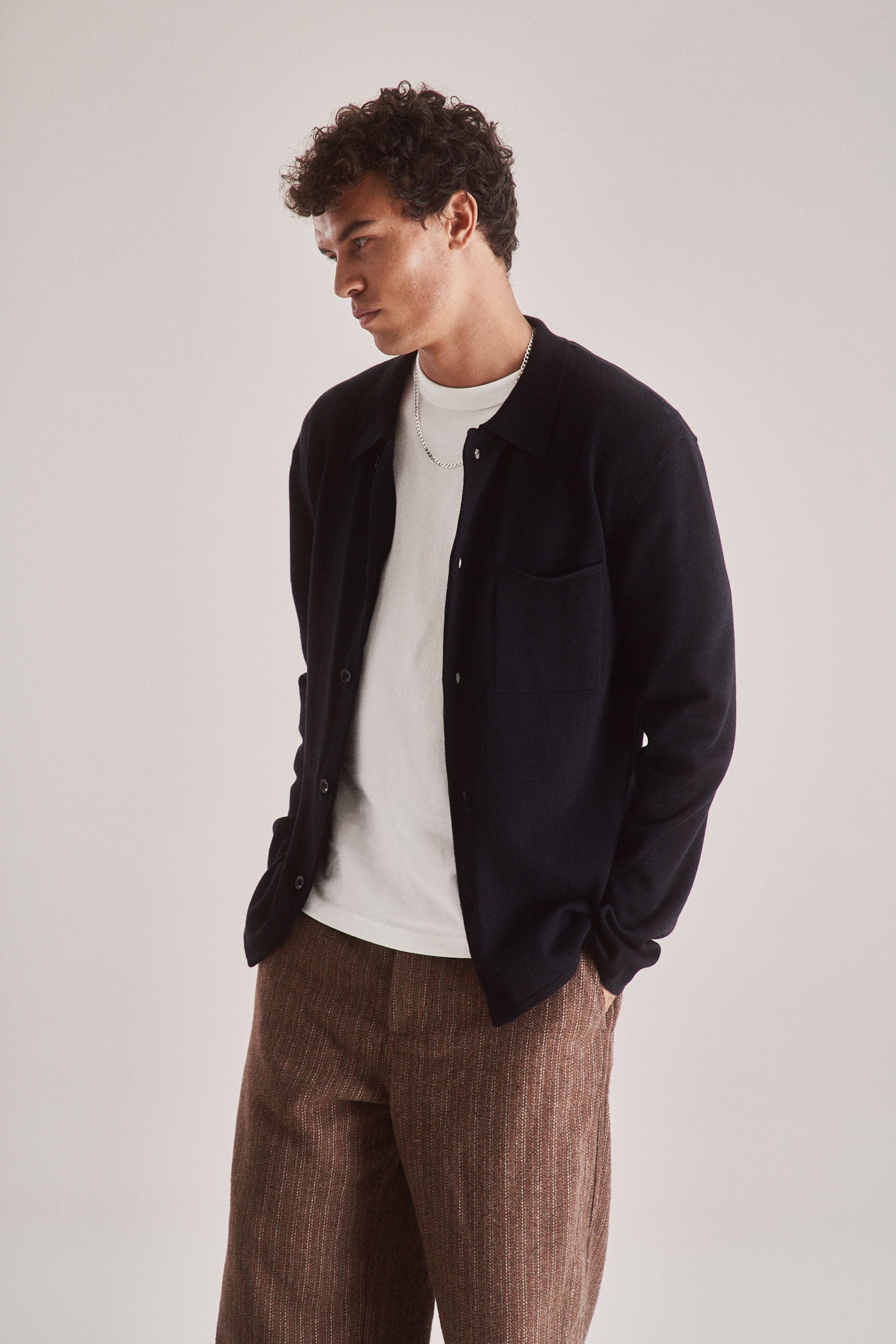 KOMODO Herren vegan Strickjacke Hardy Schwarz