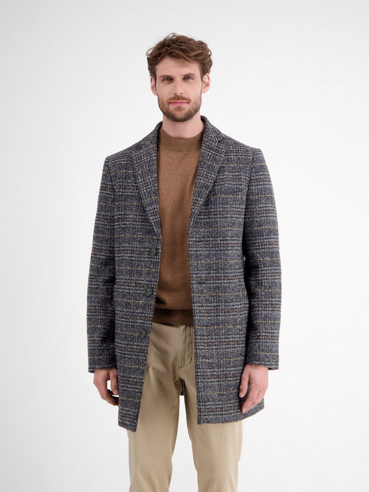 LERROS Wollmantel Herren-Mantel, kariert