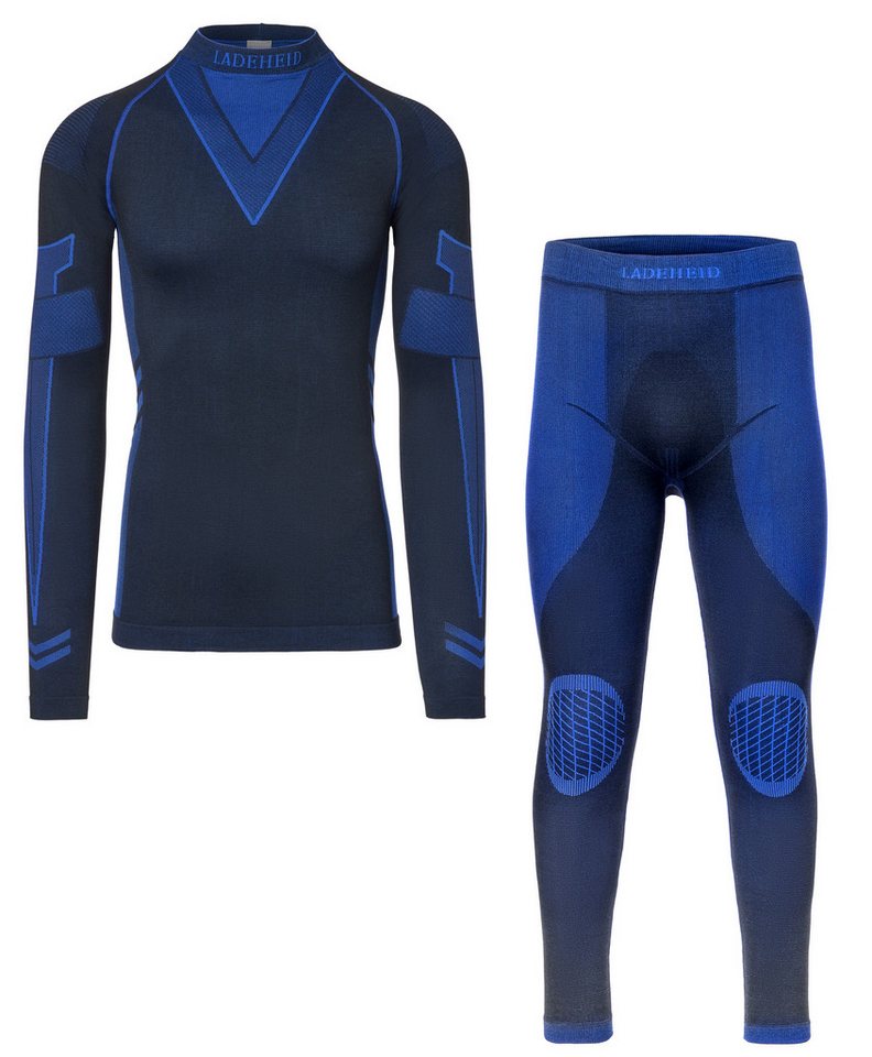 Ladeheid Funktionsunterhemd Herren Funktionsunterwäsche SET Shirt Unterhose Thermoaktiv LAGI003 (Set, mit Funktionsunterhose)