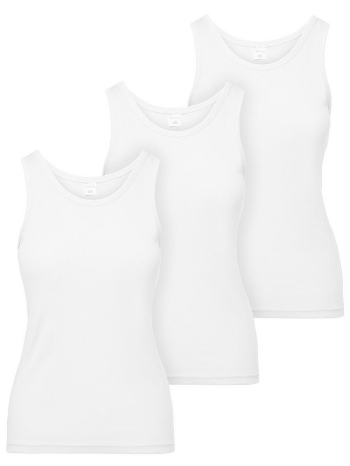 Ladeheid Unterhemd Trägertop Damen Baumwolle Set 3 Stück LA40-262 (Set, 3er-Pack)