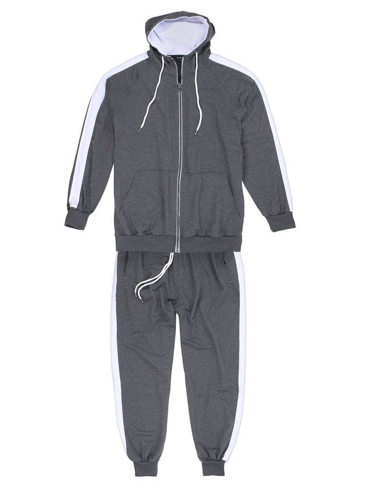 Lavecchia Jogginganzug Lavecchia Herren Trainingsanzug LV-611 (Anthrazit-Grey, 8XL) (Set, 2-tlg), Sportanzug SET