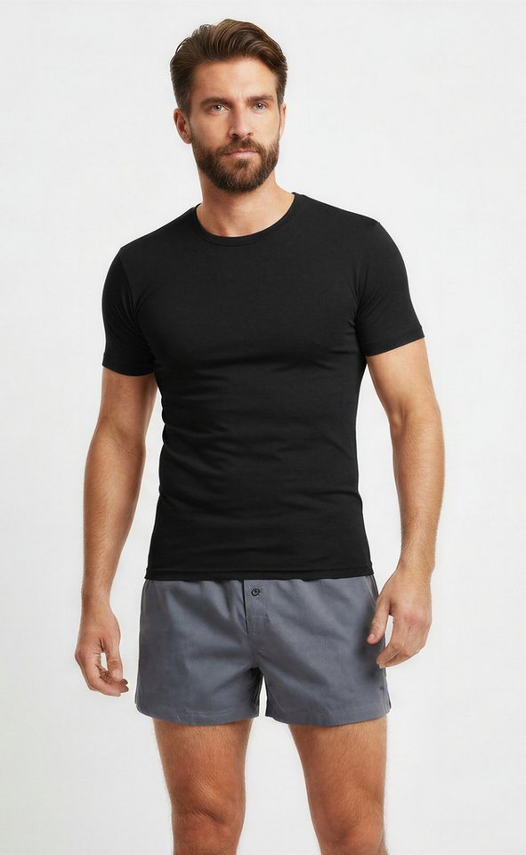 MUSTANG T-Shirt Basic Lounge Shirt Unterhemd Unterwäsche (Packung, 1-tlg) OEKO-TEX® zertifiziert - zeitloses Design - klassischer Basic-Look