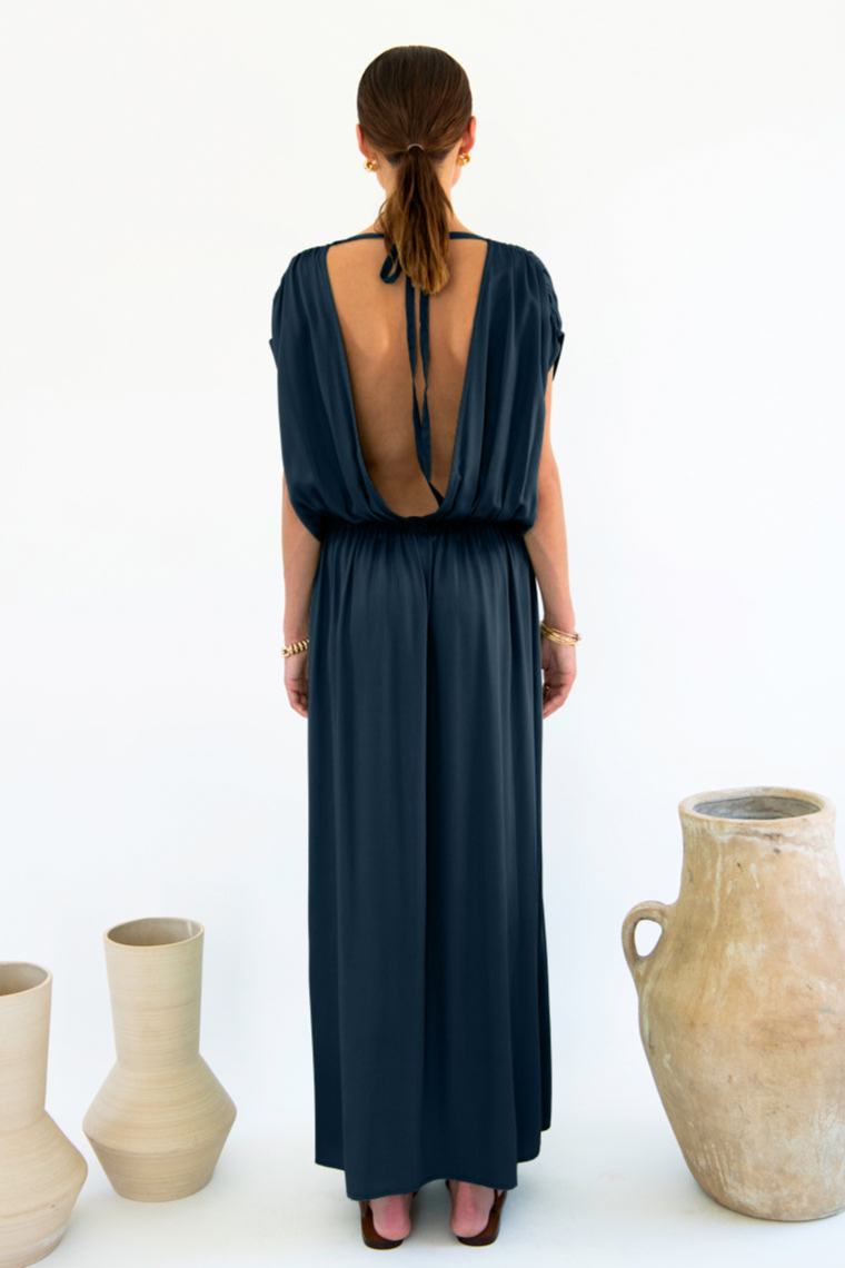 Neu Nomads Damen vegan Kleid Natalia Mitternacht