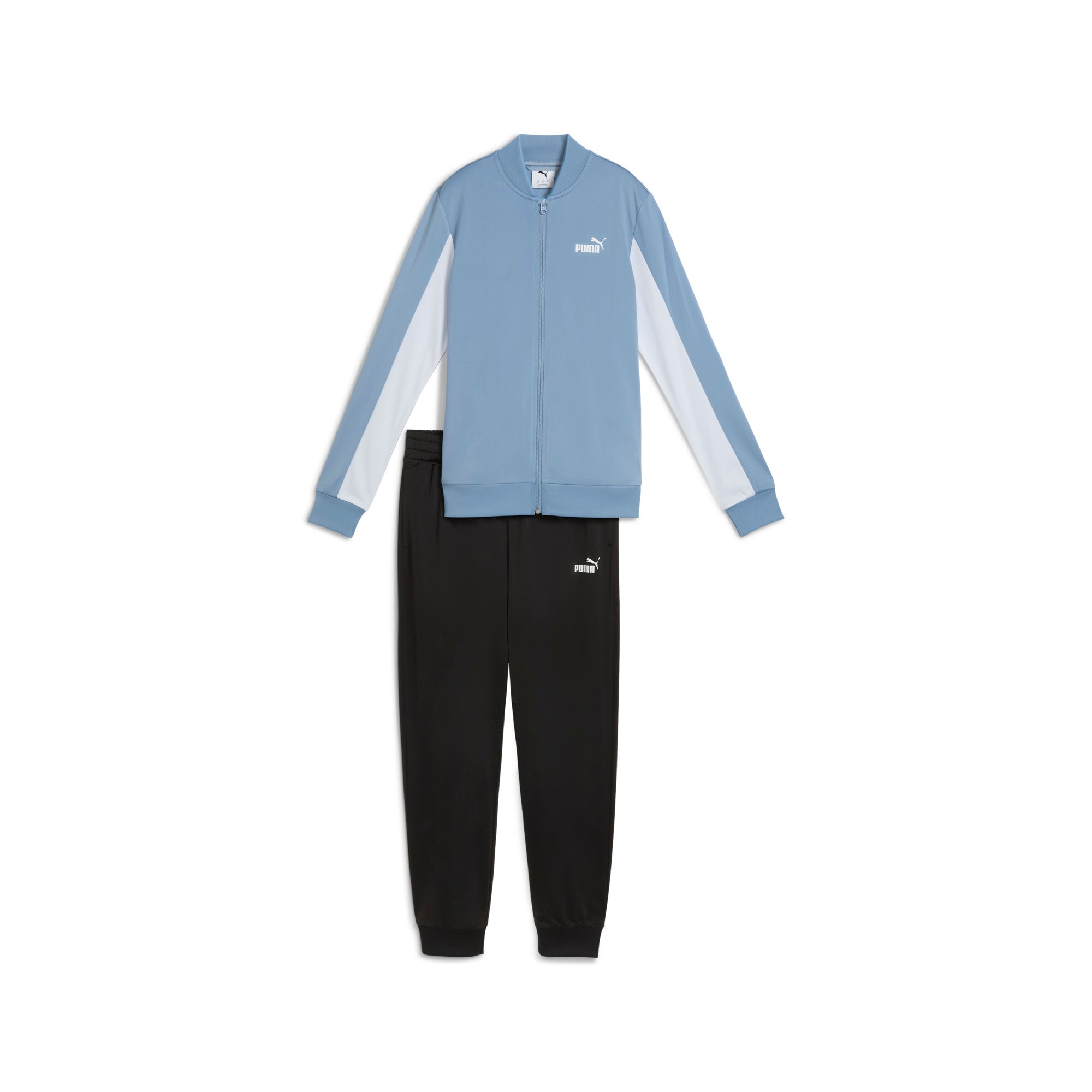 PUMA Trainingsanzug "POLY BASEBALL SUIT CL" 2 Stk. zweiteiliges Set, mit elastischen Bündchen