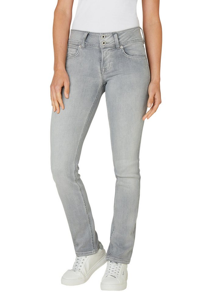 Pepe Jeans Slim-fit-Jeans SLIM JEANS LW mit doppeltem Knopfverschluss