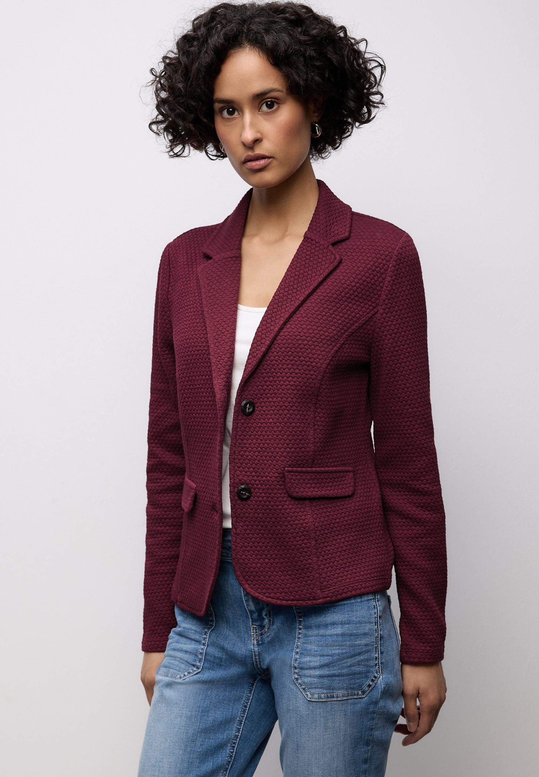 STREET ONE Kurzblazer mit Struktur-Muster
