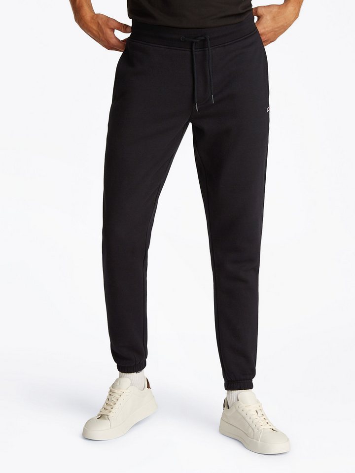 Tommy Jeans Sweathose TJM SLIM S FLAG SWEATPANT Mit Kordelzug