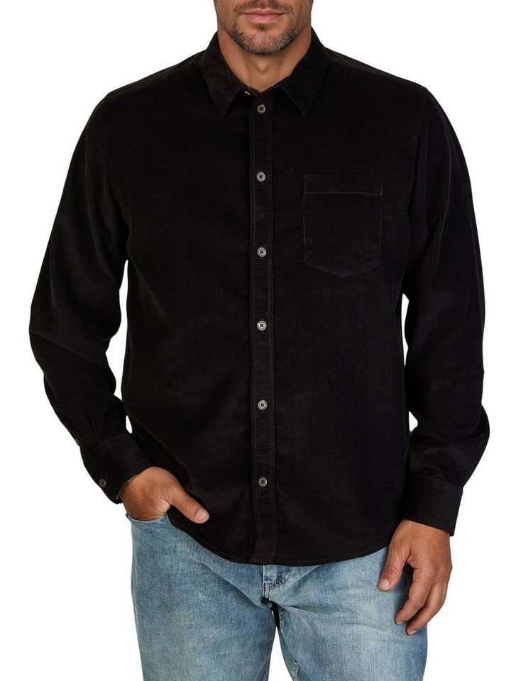 riverso Langarmhemd Herren Cordhemd RIVMorten Regular Fit (1-tlg)